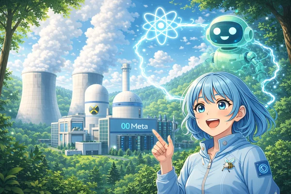 Metaが原子力発電！？AIデータセンターのために次世代エネルギー計画を加速！